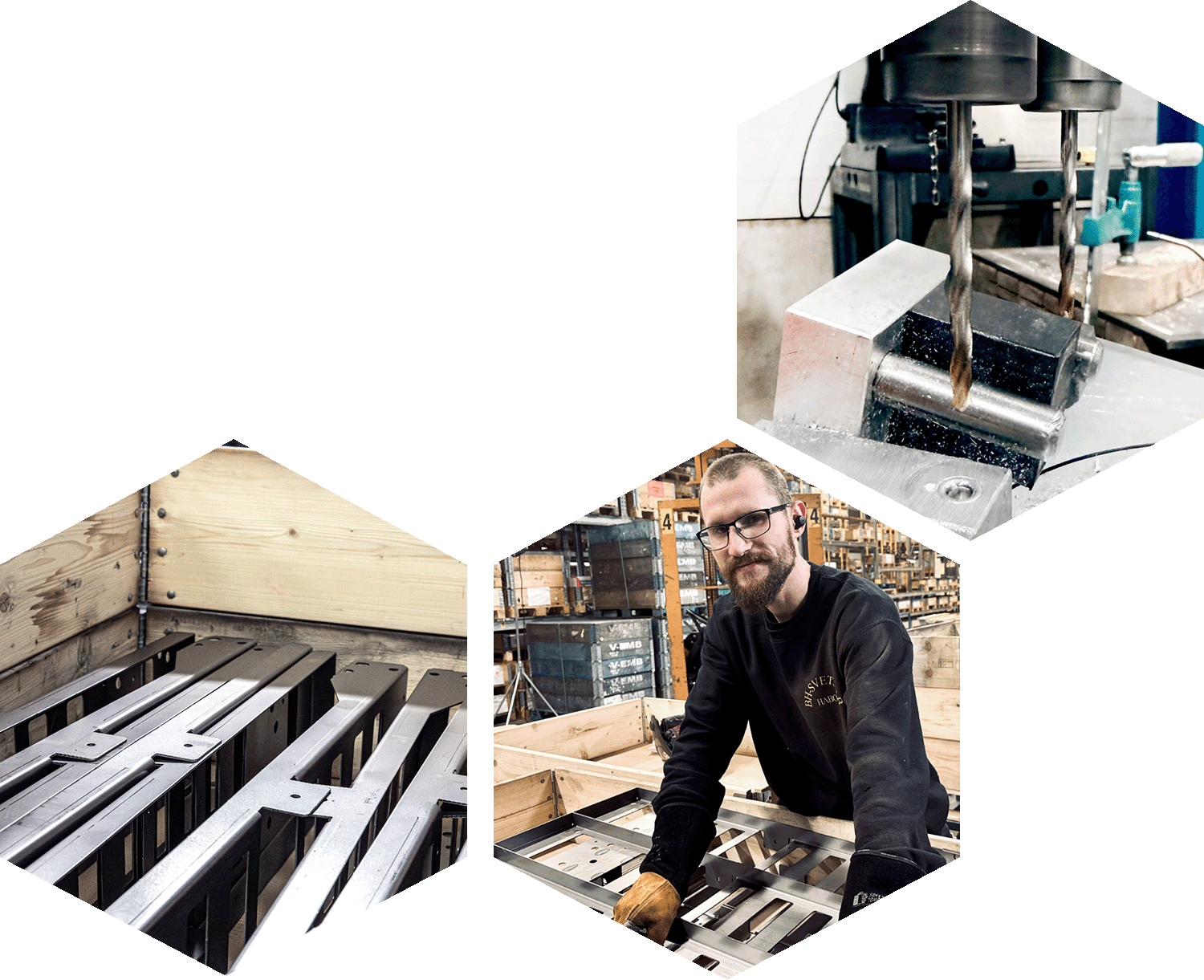 Hexagon bg Versktad undersida 